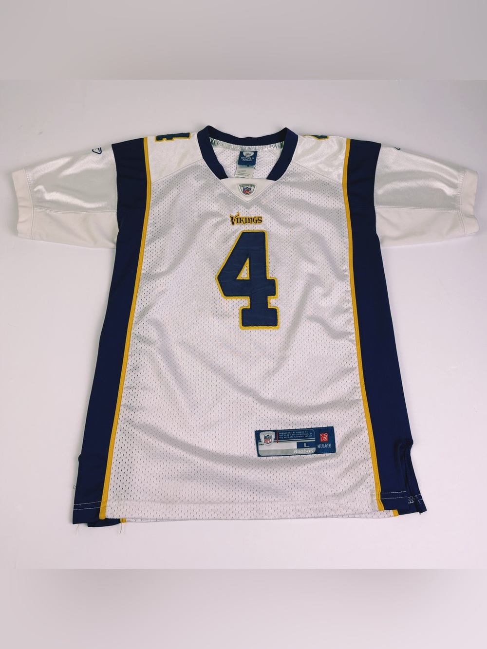 Brett Favre #4 Minnesota Vikings Reebok On Field Jersey Youth L 14/16